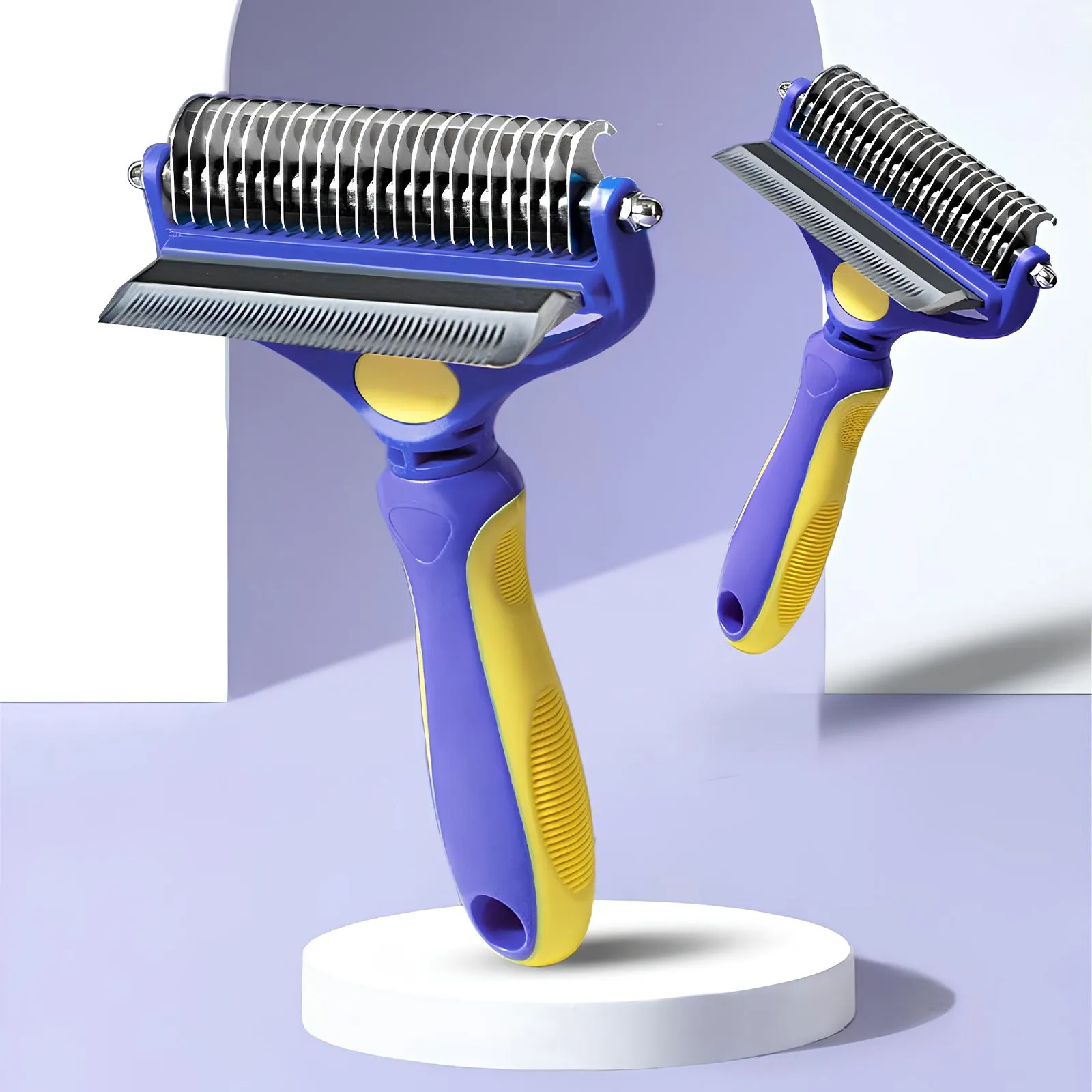 2 in 1 Dematting Comb & Undercoat Rake