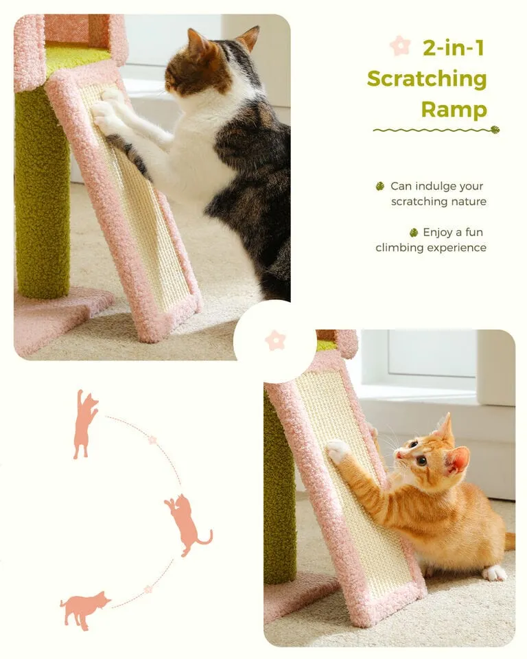 47.2" Flower Top Cat Tree Condo
