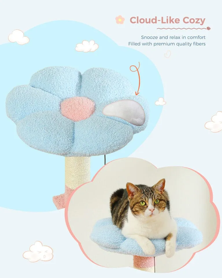 47.2" Flower Top Cat Tree Condo