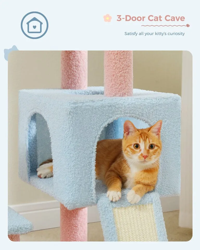 47.2" Flower Top Cat Tree Condo
