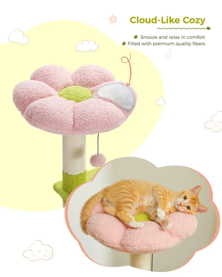 47.2" Flower Top Cat Tree Condo