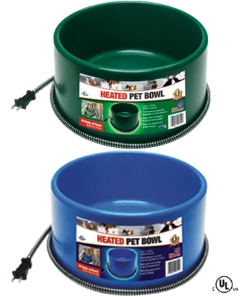 6 Quart Plastic Heated Pet Bowl - 60 Watts