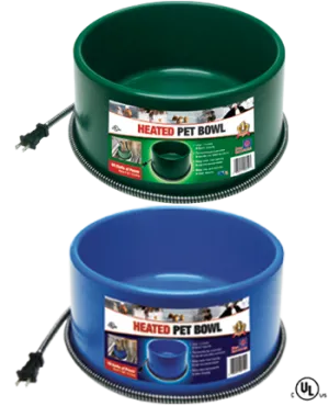6 Quart Plastic Heated Pet Bowl - 60 Watts