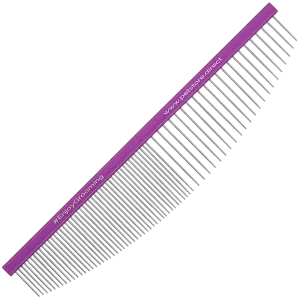 6.5" 50/50 Purple Half-Moon Comb by PetStore.Direct