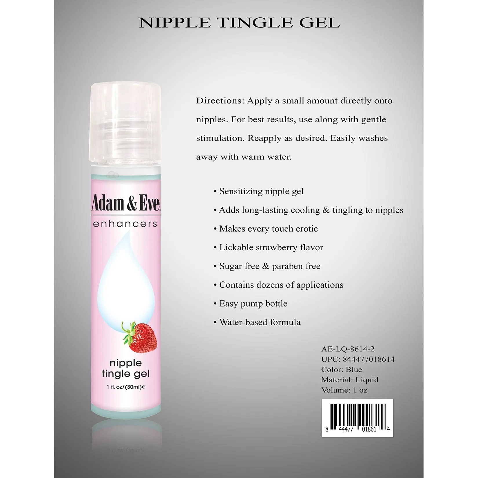 Adam & Eve - Enhancers Nipple Tingle Gel 1oz