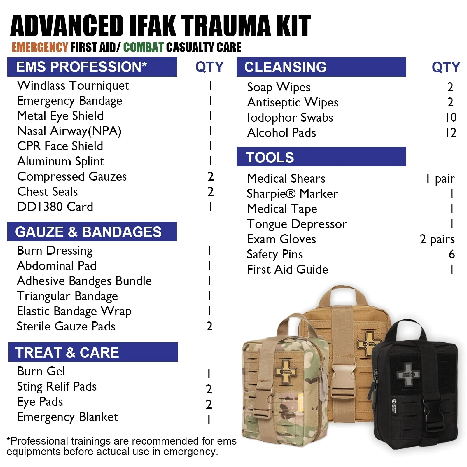 Advanced IFAK Trauma Kit