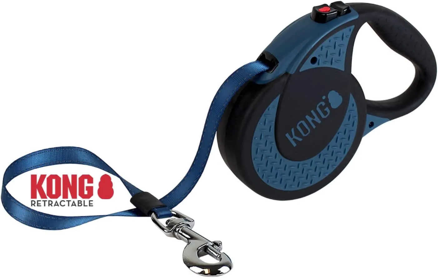 Alcott Kong Ultimate Retractable Dog Leash, Extra Large, Blue, 16' Long