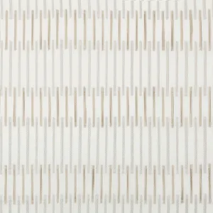 Almond Linear Sheer Drapery Fabric