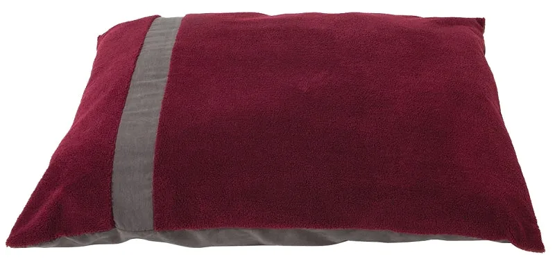 Aspenpet 80390 Pillow Pet Bed, 36 in L, 45 in W, Paw Print Pattern, High-Loft Recycled Polyfill Fill, Dark Tan :EA: QUANTITY: 1
