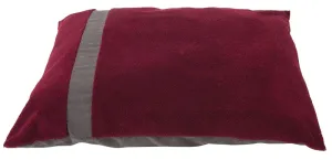 Aspenpet 80390 Pillow Pet Bed, 36 in L, 45 in W, Paw Print Pattern, High-Loft Recycled Polyfill Fill, Dark Tan :EA: QUANTITY: 1