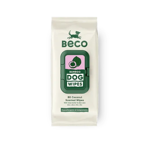 Beco Bamboo Dog Wipes - Coconut Scent