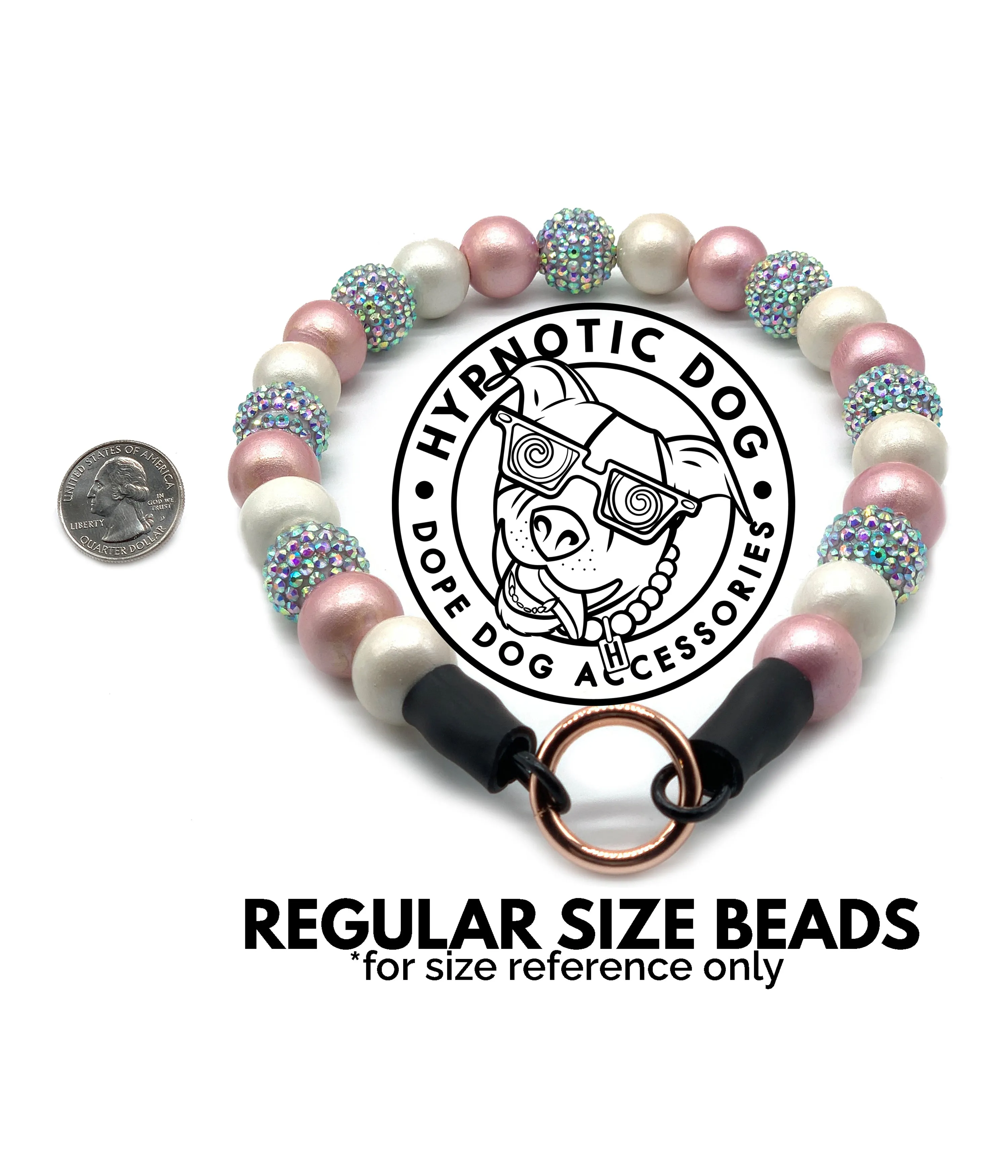 Blush & Glow Skull ☠️ Acrylic Bead Collar