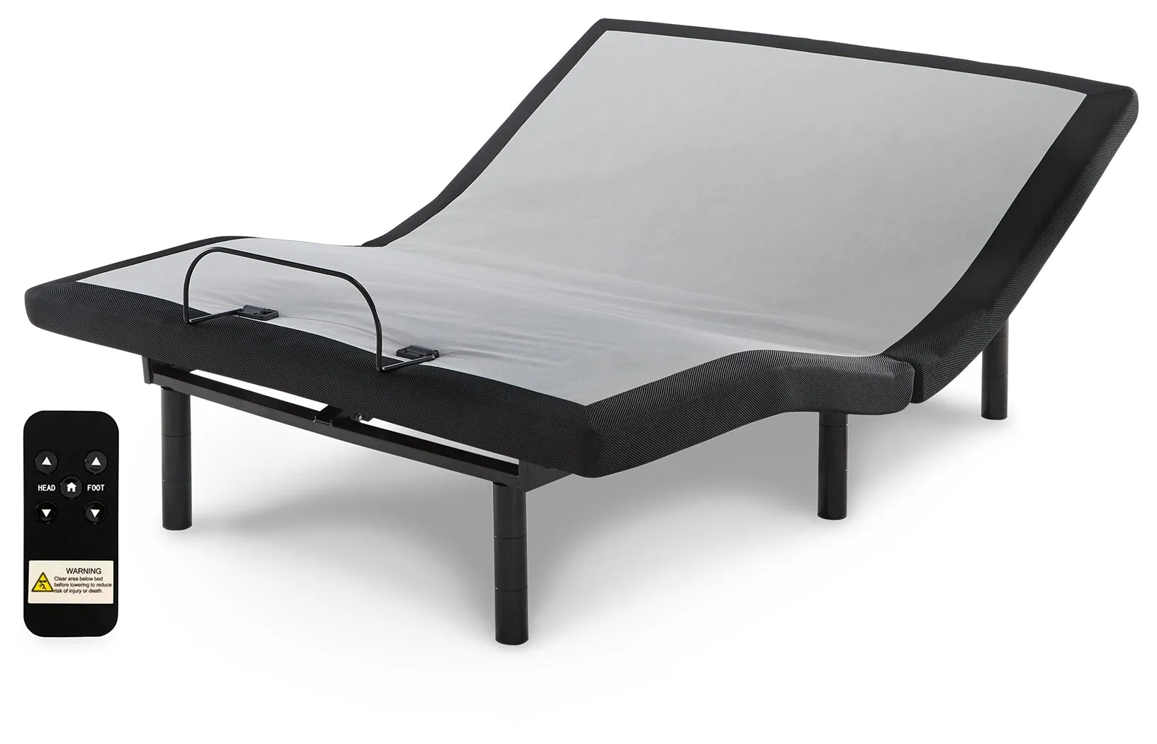 Chime 12 Inch Memory Foam Queen Mattress in a Box with Head-Foot Model-Good Queen Adjustable Base