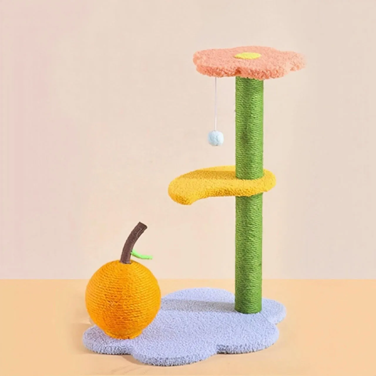 Colourful Cat Climbing Frame With Scratching Post