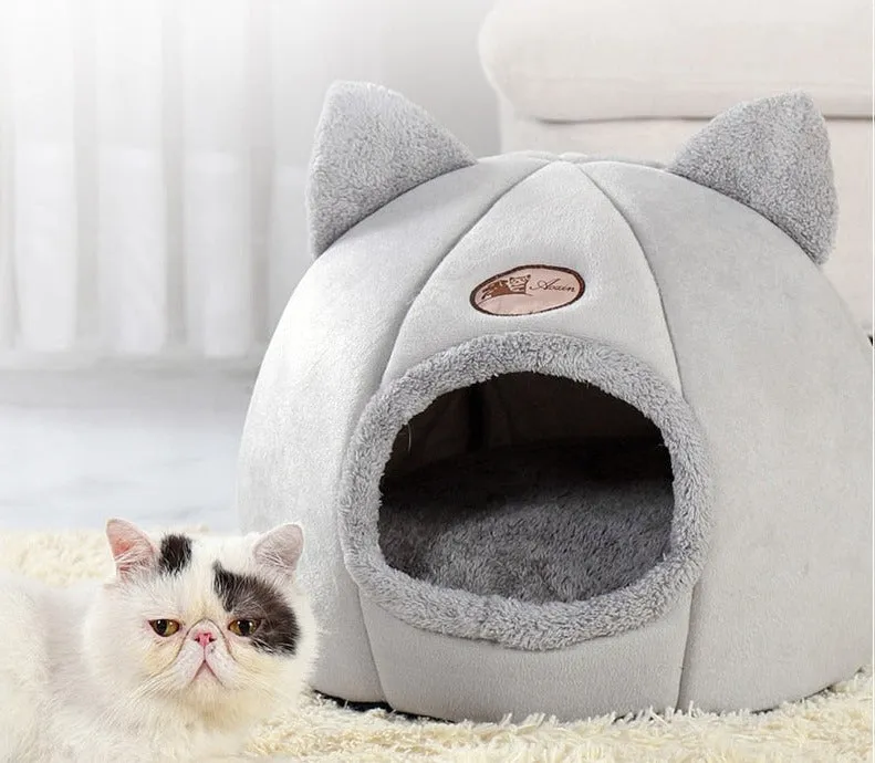 Deep sleep comfort in winter cat bed little dogs basket for cat‘s