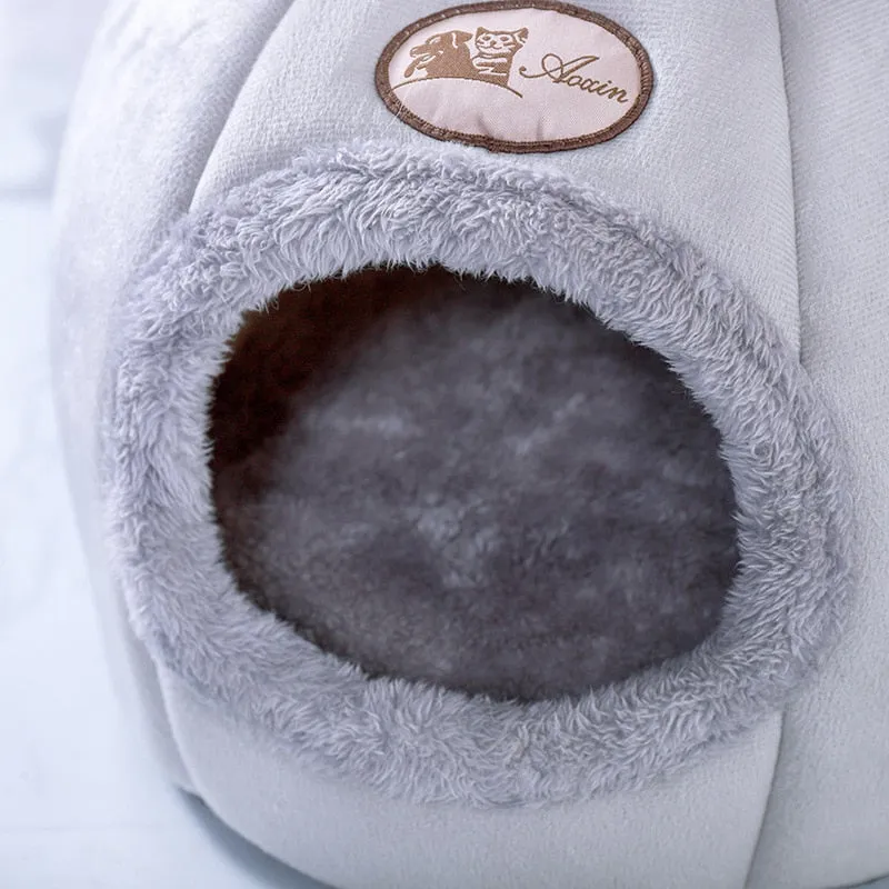 Deep sleep comfort in winter cat bed little dogs basket for cat‘s