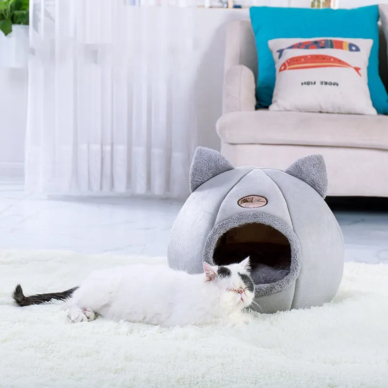 Deep sleep comfort in winter cat bed little dogs basket for cat‘s