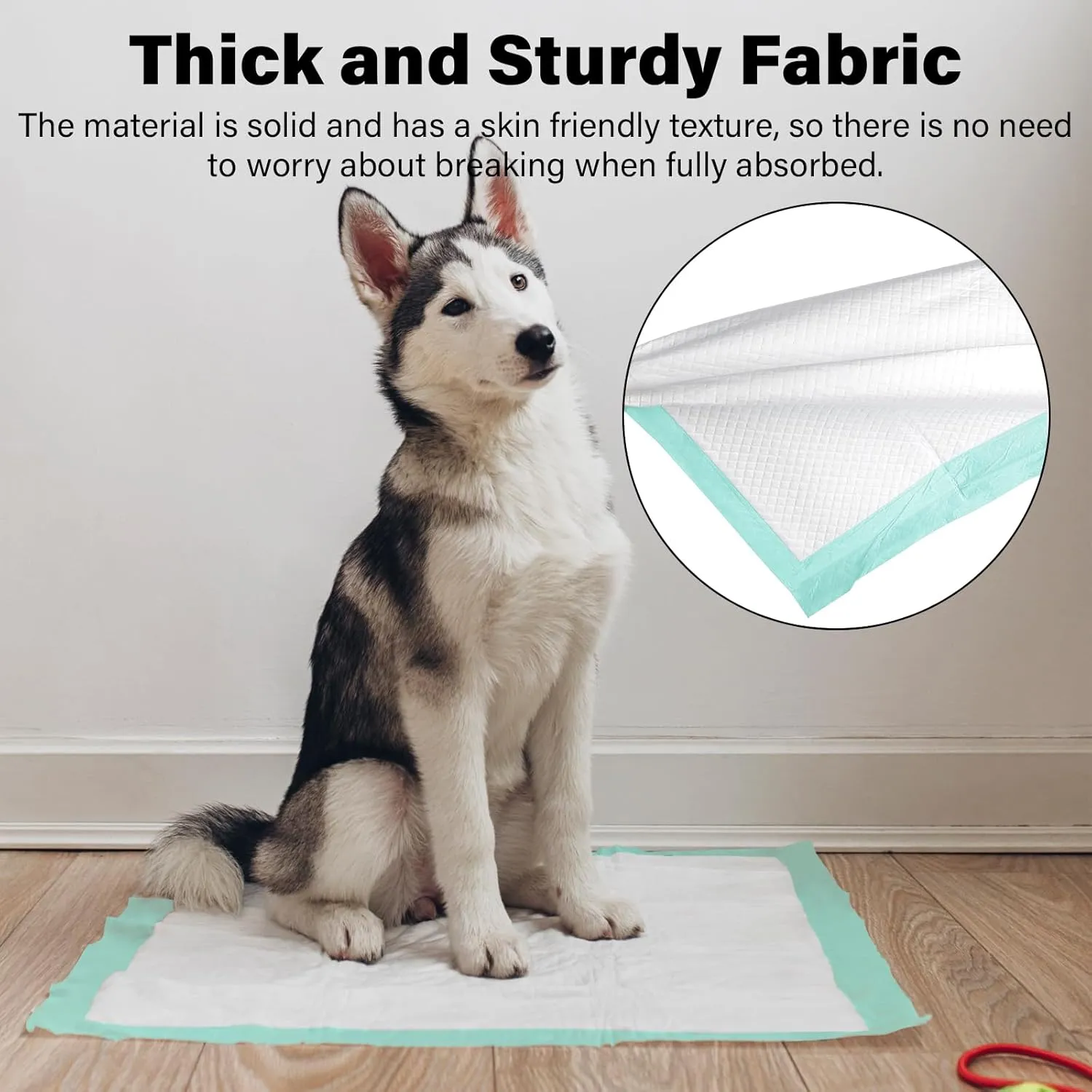 Dog Puppy Pee Pads for Potty Training, Disposable Pet Pee Pads with Super Absorbent and Leak Proof, Soft Safety Underpads with Quick Dry for Baby and Incontinence -Green(17"x13",25 Count)