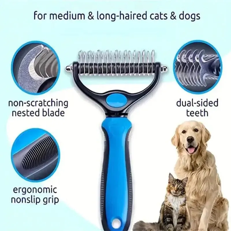 Double Sided Pet Grooming Hair Removal Tool