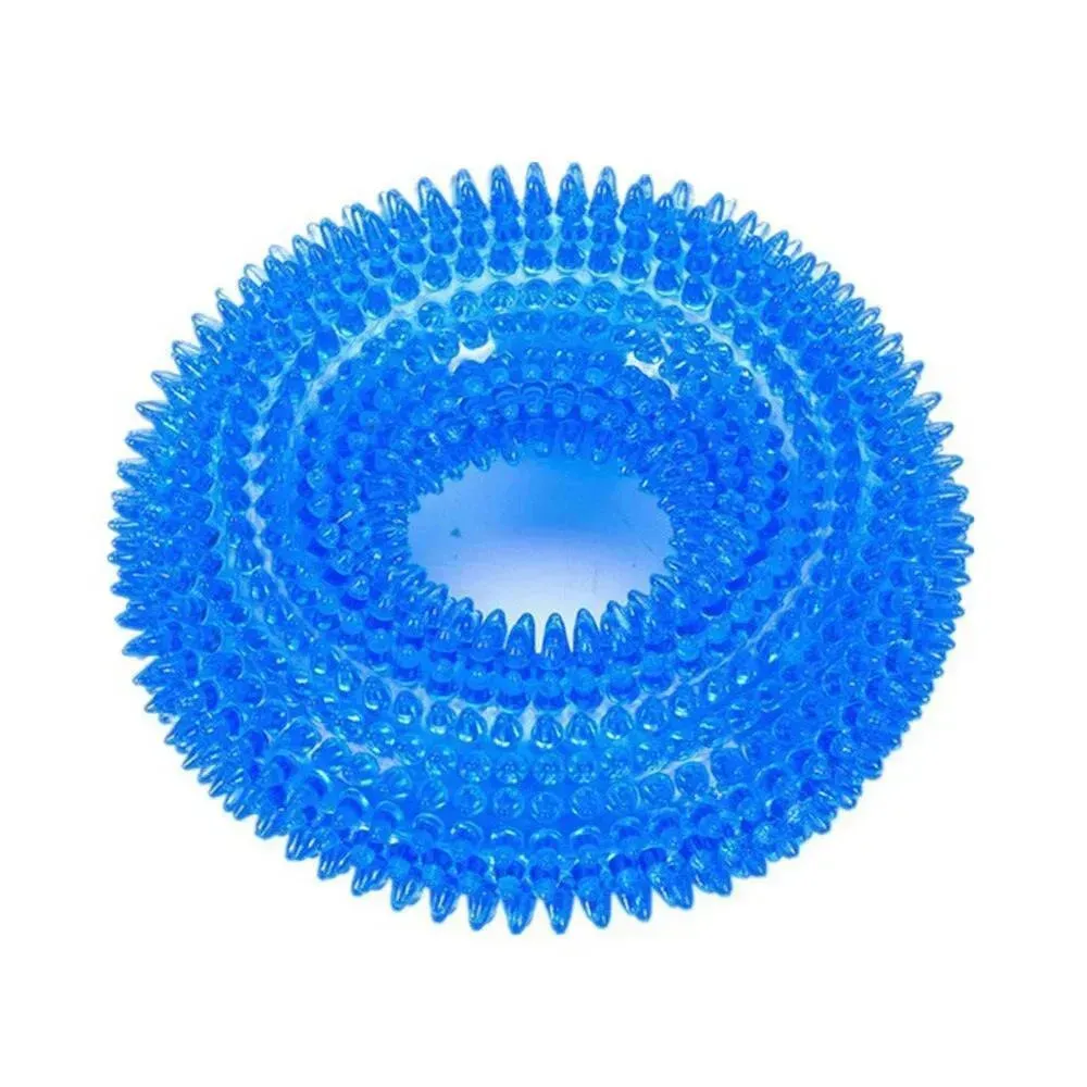 Durable Squeaky Donut Chew Toy for Dogs