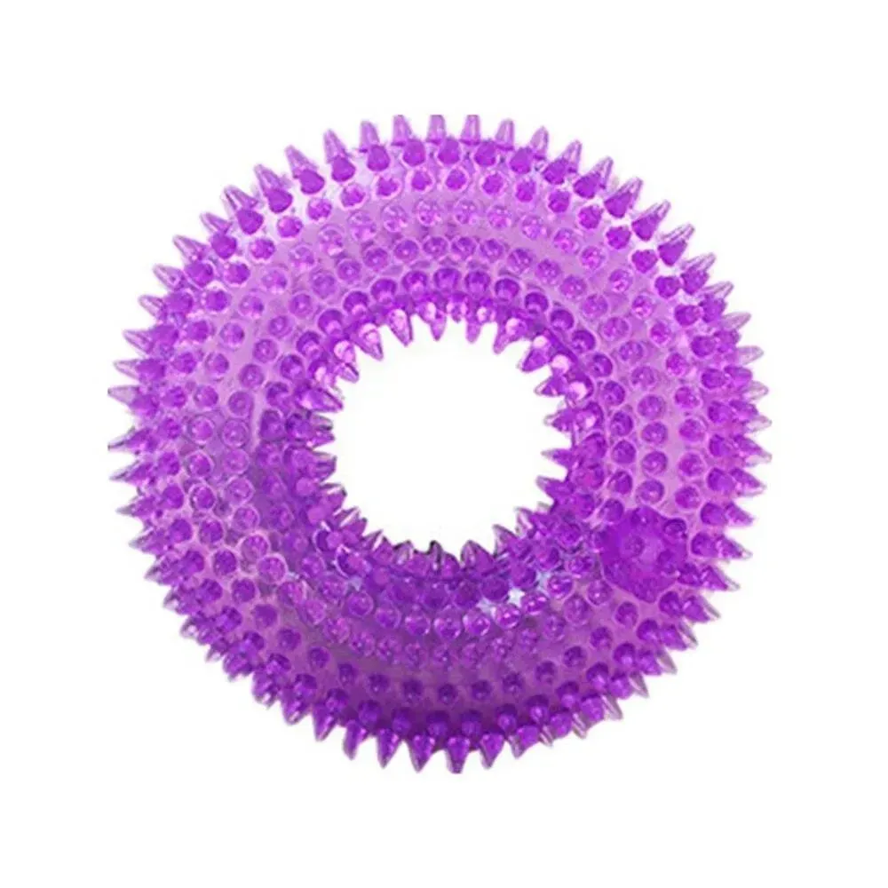 Durable Squeaky Donut Chew Toy for Dogs