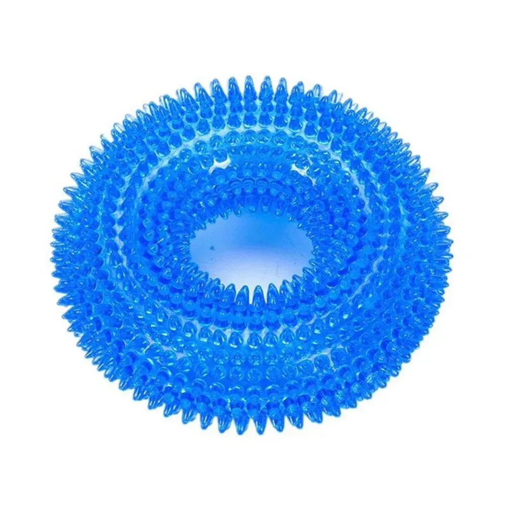 Durable Squeaky Donut Chew Toy for Dogs