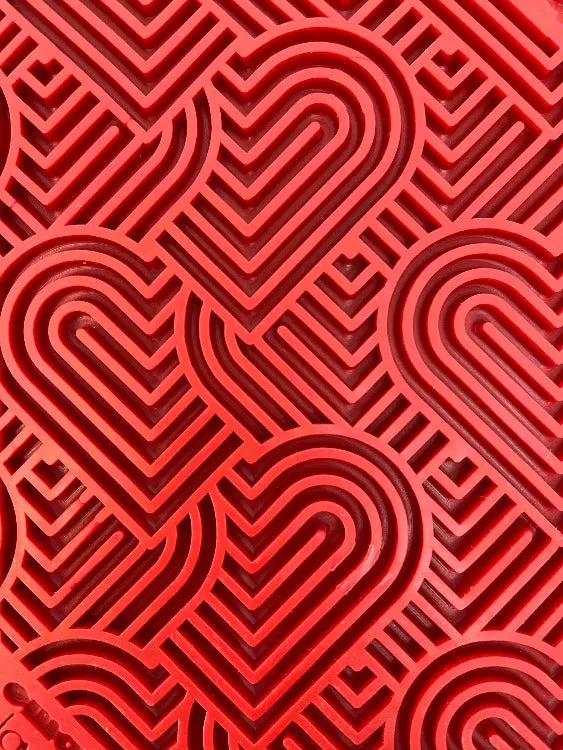 Heart Design "Love" eMat Lick Mat