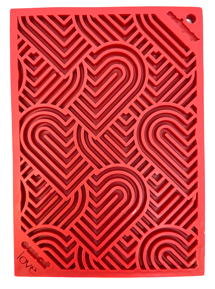 Heart Design "Love" eMat Lick Mat