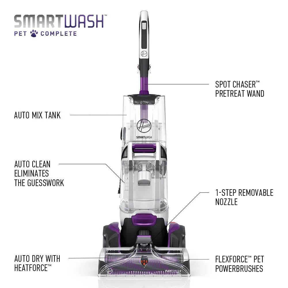Hoover SmartWash Pet Carpet Cleaner (Refurbished)