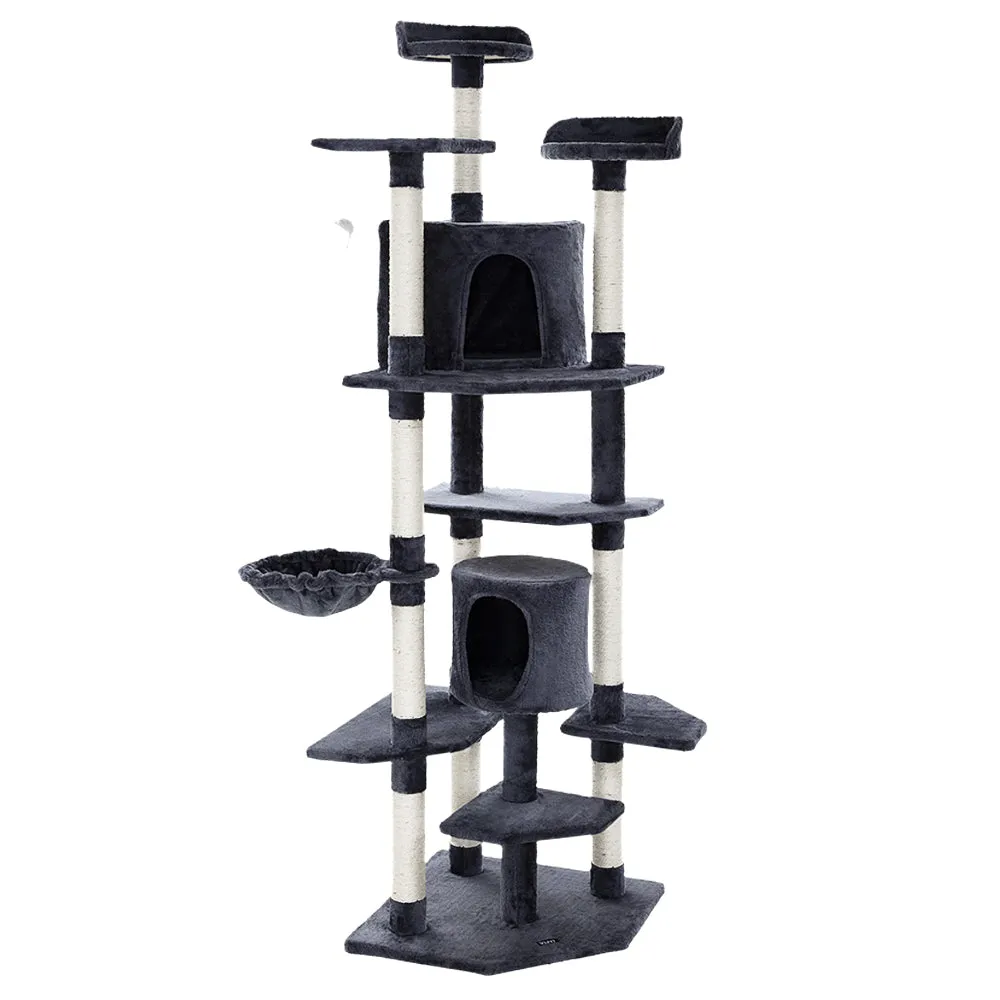 i.Pet Cat Tree Scratching Post - Furniture Wood [203cm]