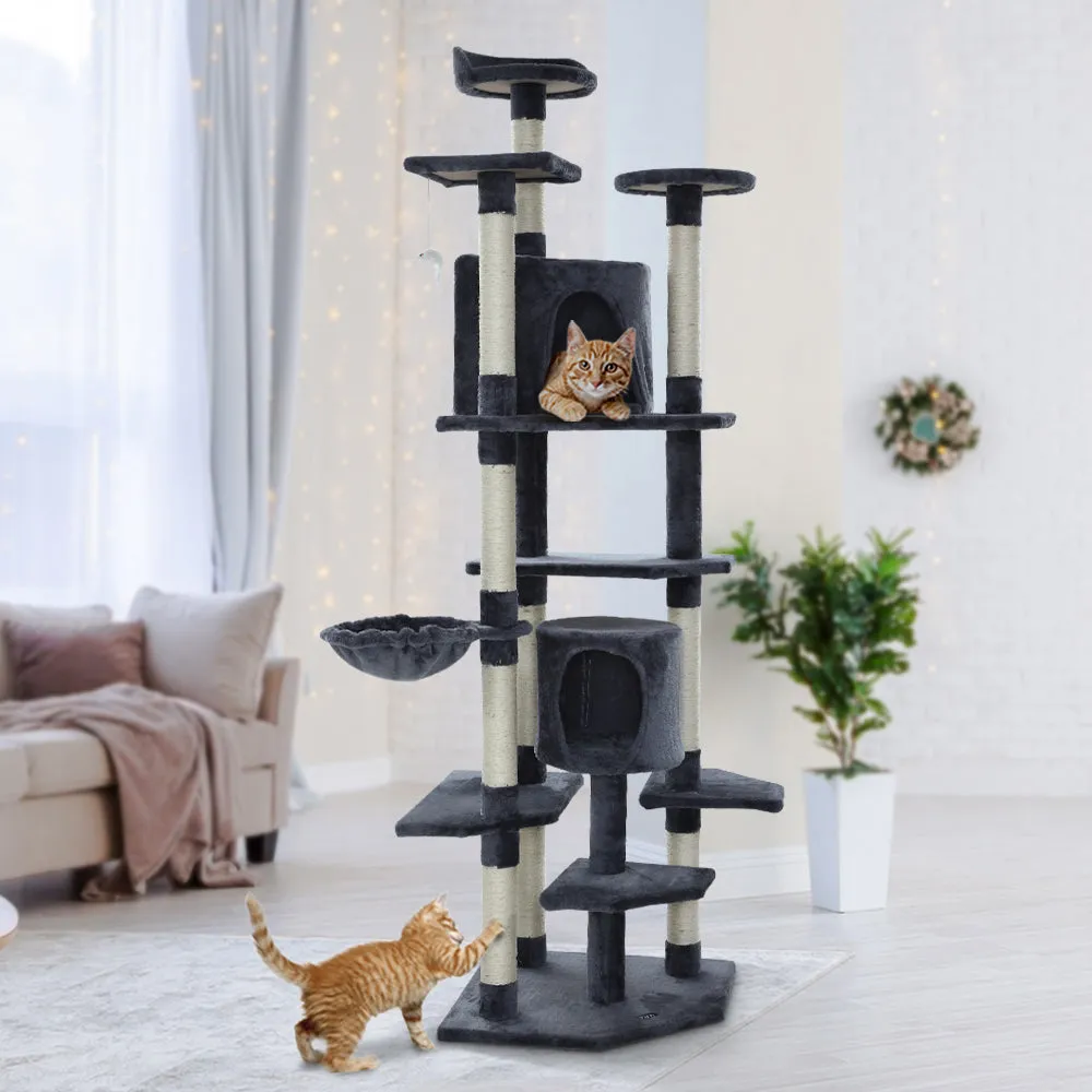 i.Pet Cat Tree Scratching Post - Furniture Wood [203cm]
