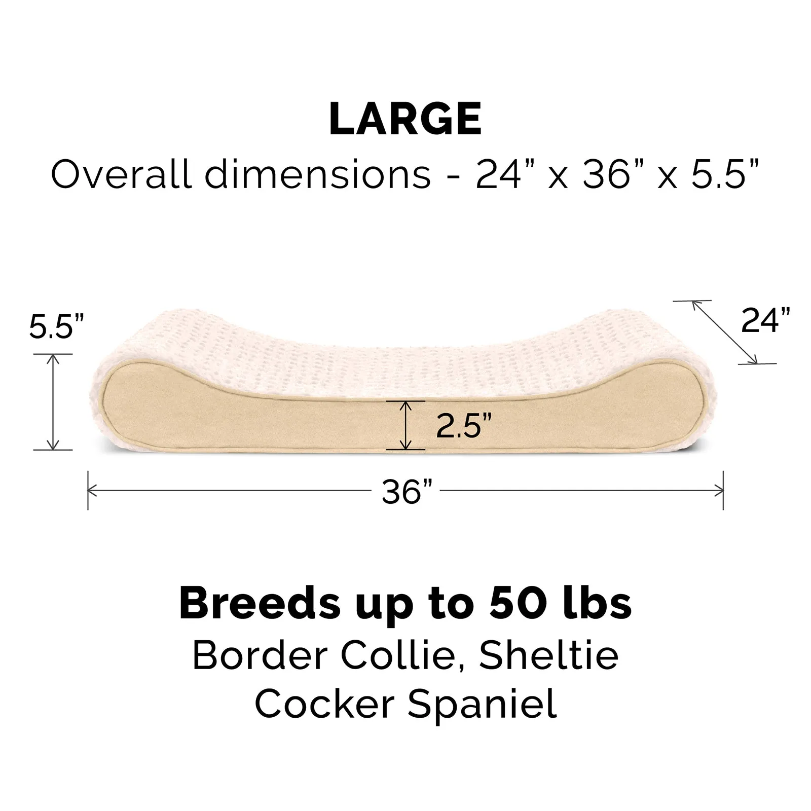 Memory Foam Ultra Plush Luxe Lounger Pet Bed