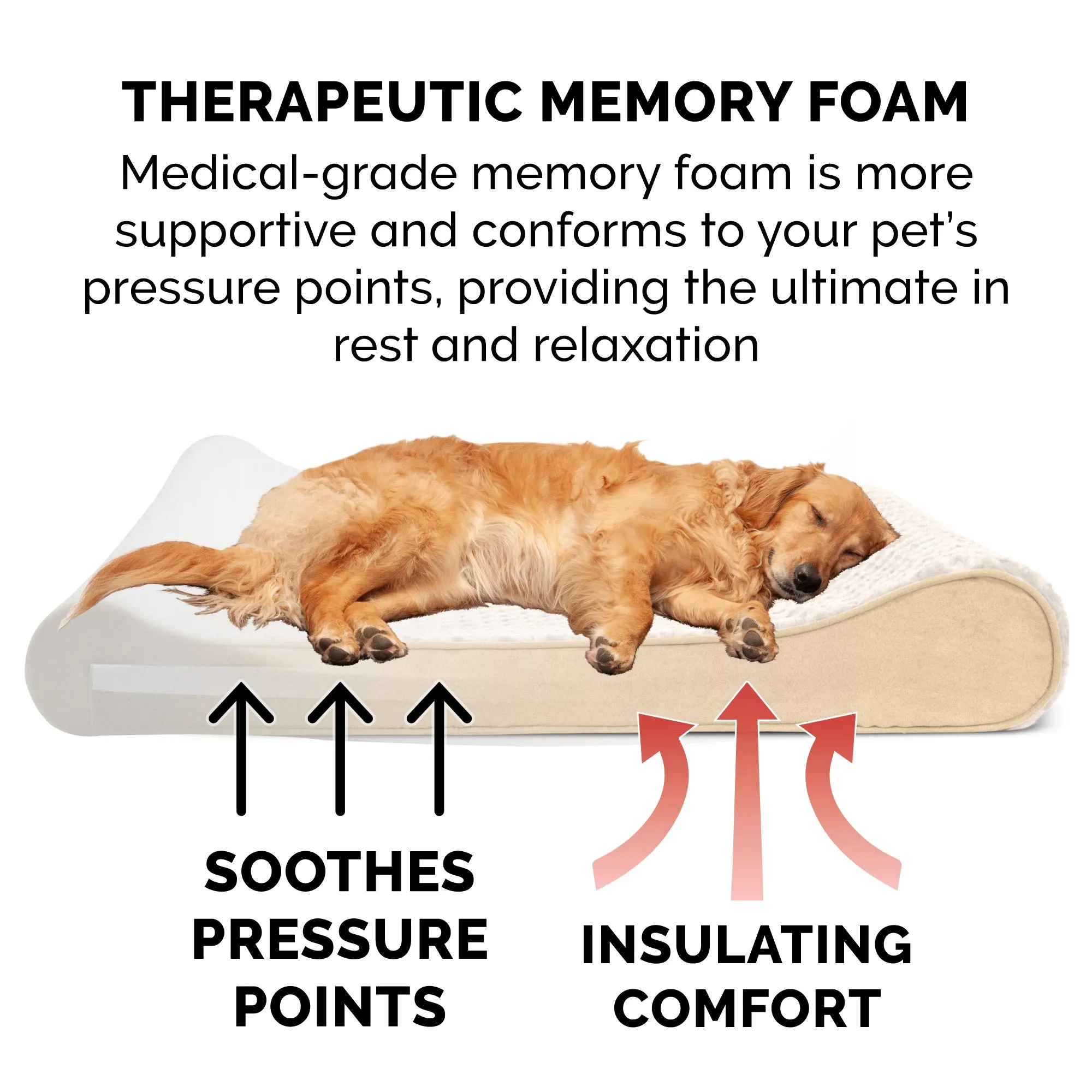 Memory Foam Ultra Plush Luxe Lounger Pet Bed