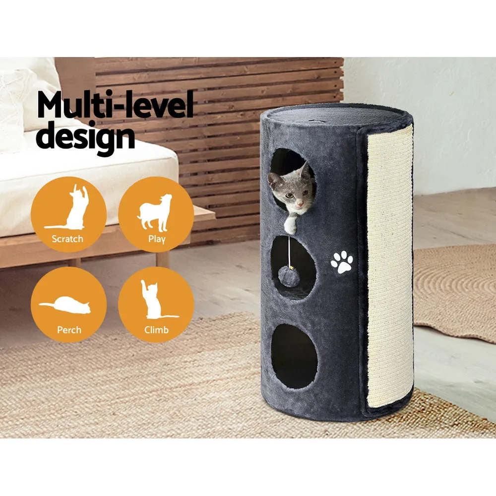 Multi-Level Wooden Cat Tree with Sisal Posts - i.Pet