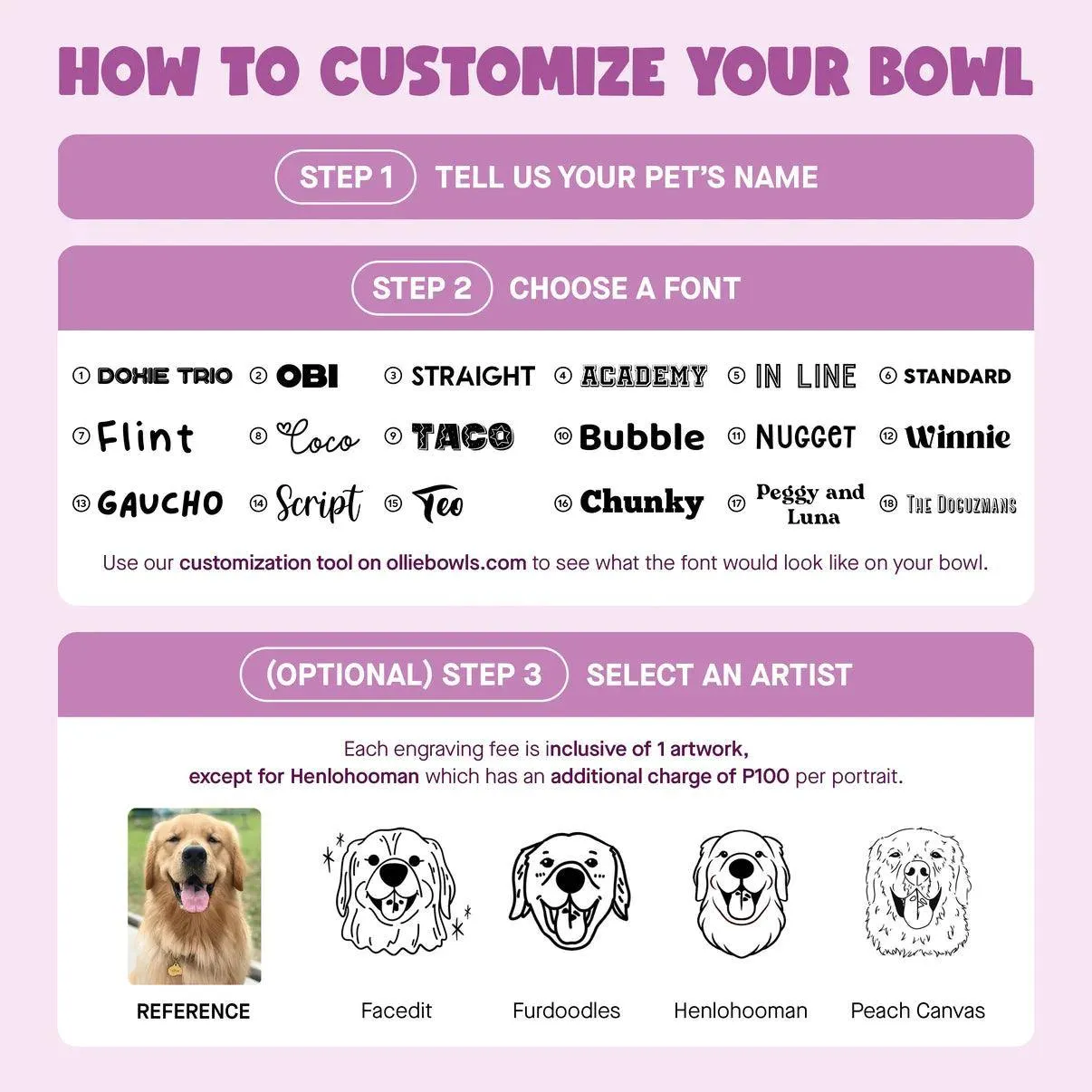 Ollie Bowls - 24 oz Bowl (Customizable)