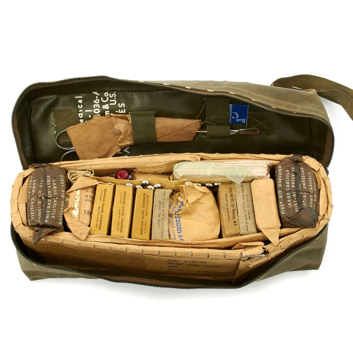 Original U.S. Korean and Vietnam War Air Force Medical Kit - Complete Unissued
