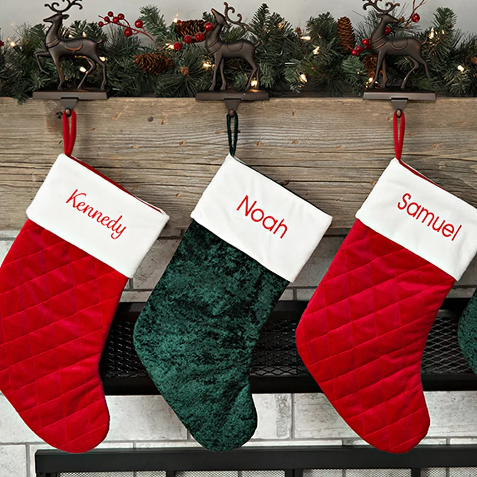 Personalized Velvet Christmas Stockings