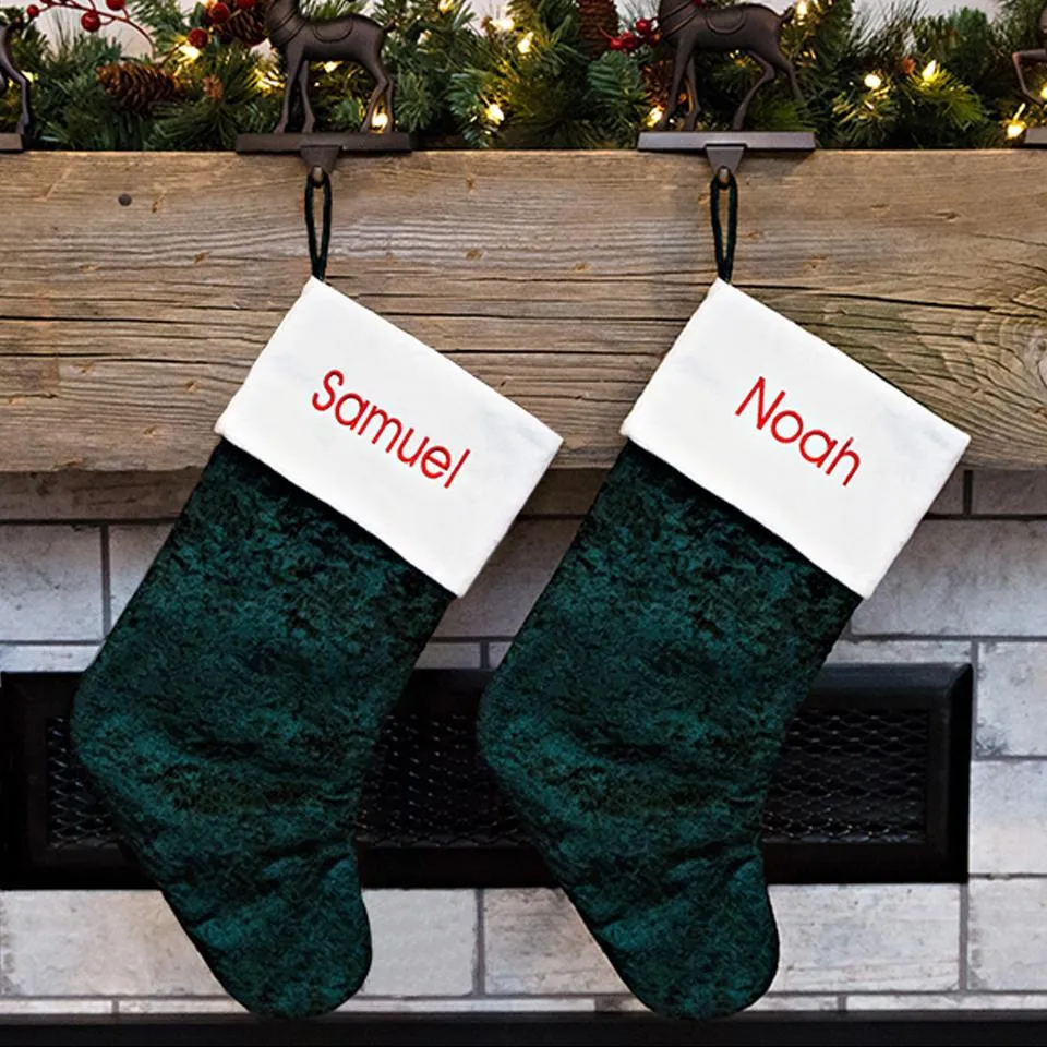 Personalized Velvet Christmas Stockings
