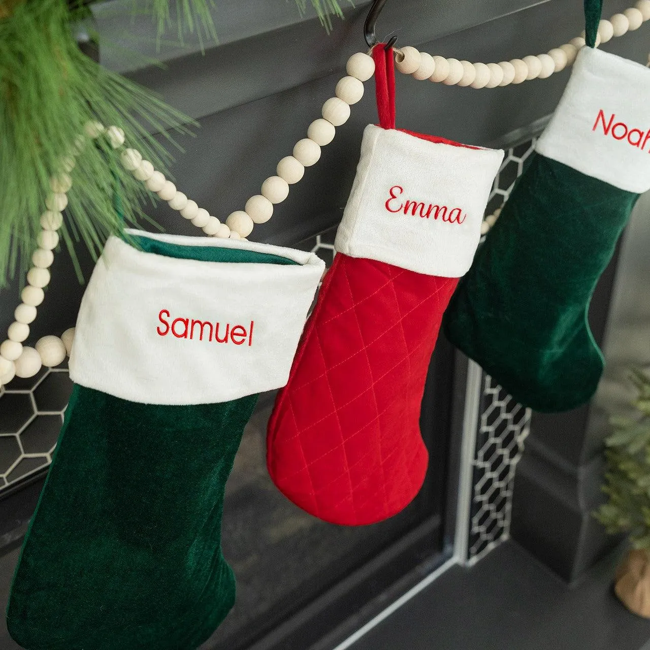 Personalized Velvet Christmas Stockings