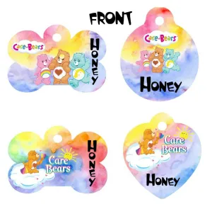 Pet ID Tag Care Bears Personalized Custom Double Sided Pet Tag w/name & number Petcollarshandmade
