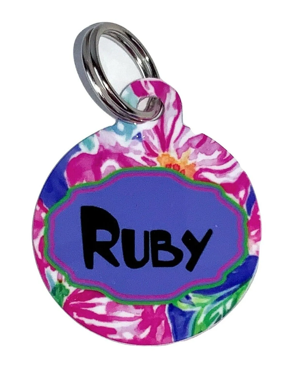 Pet ID Tag GOOFY Personalized Custom Double Sided Pet Tag w/name/number Petcollarshandmade