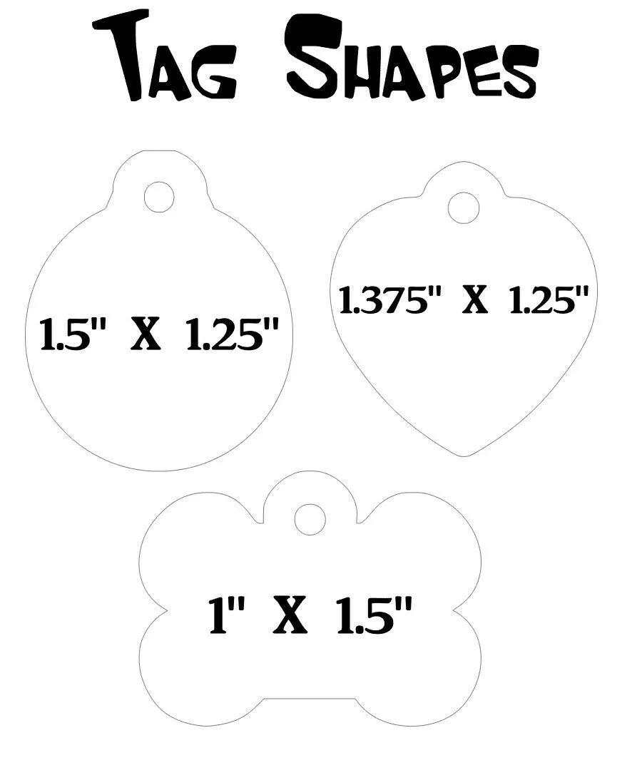 Pet ID Tag GOOFY Personalized Custom Double Sided Pet Tag w/name/number Petcollarshandmade