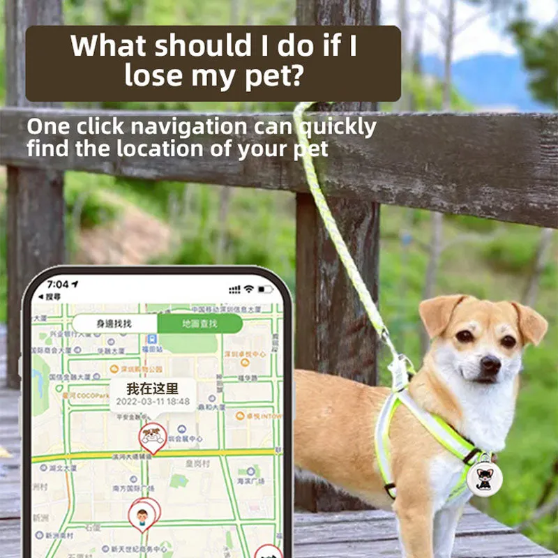 Pet Loss Preventer Global Positioning Airtag Loss Preventer Cat and Dog Intelligent Tracking Loss Preventer Pet Collar