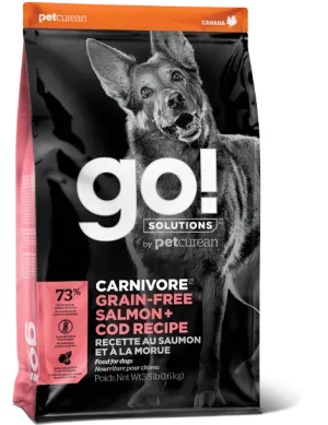 Petcurean GO! Solutions Carnivore Grain Free Salmon & Cod Recipe Dry Dog Food