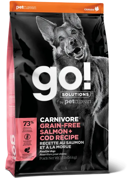 Petcurean GO! Solutions Carnivore Grain Free Salmon & Cod Recipe Dry Dog Food