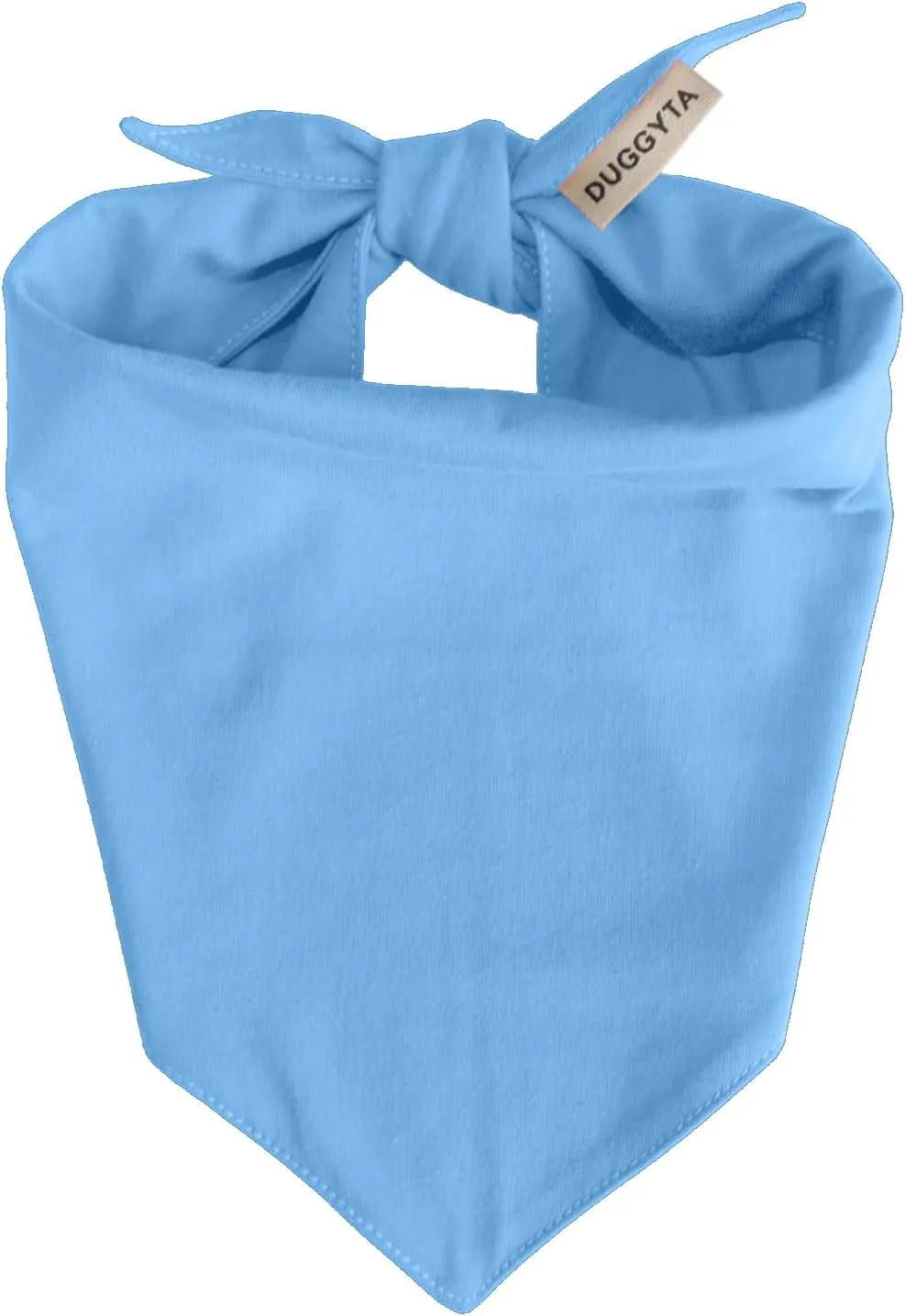 Premium Solid Blue Dog Bandana, Luxury Soft Cotton Adjustable Triangle Scarf for Small Dogs, Comfortable, Stylish, and Customizable for All Seasons, Dog Accessories