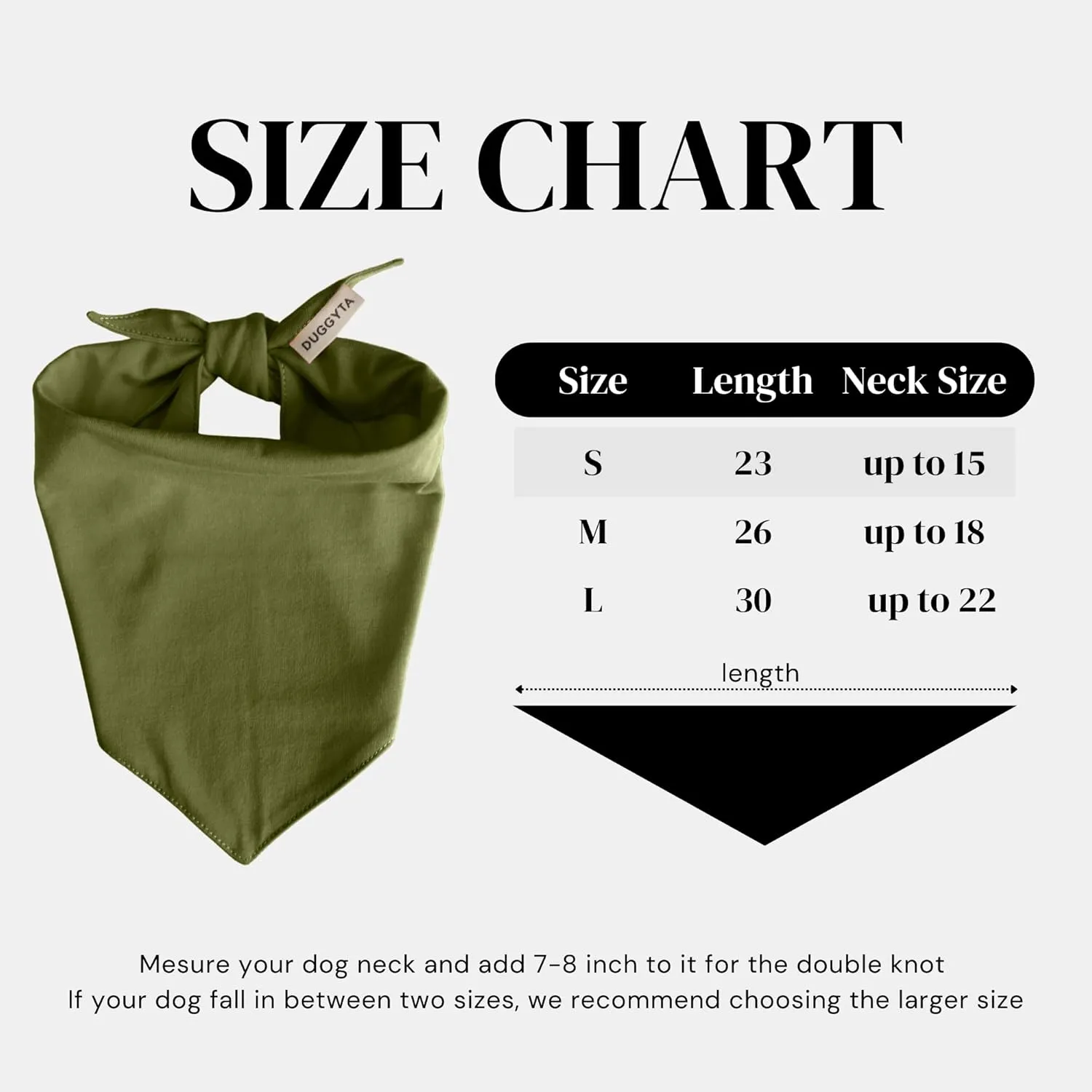 Premium Solid Olive Dog Bandana, Luxury Soft Cotton Adjustable Triangle Scarf for Small Dogs, Comfortable, Stylish, and Customizable for All Seasons, Dog Accessories