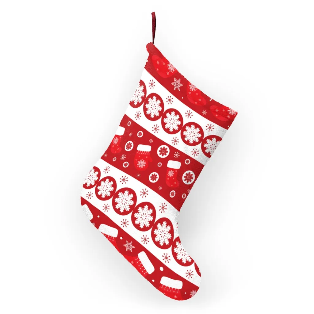 Red and White Christmas Stocking