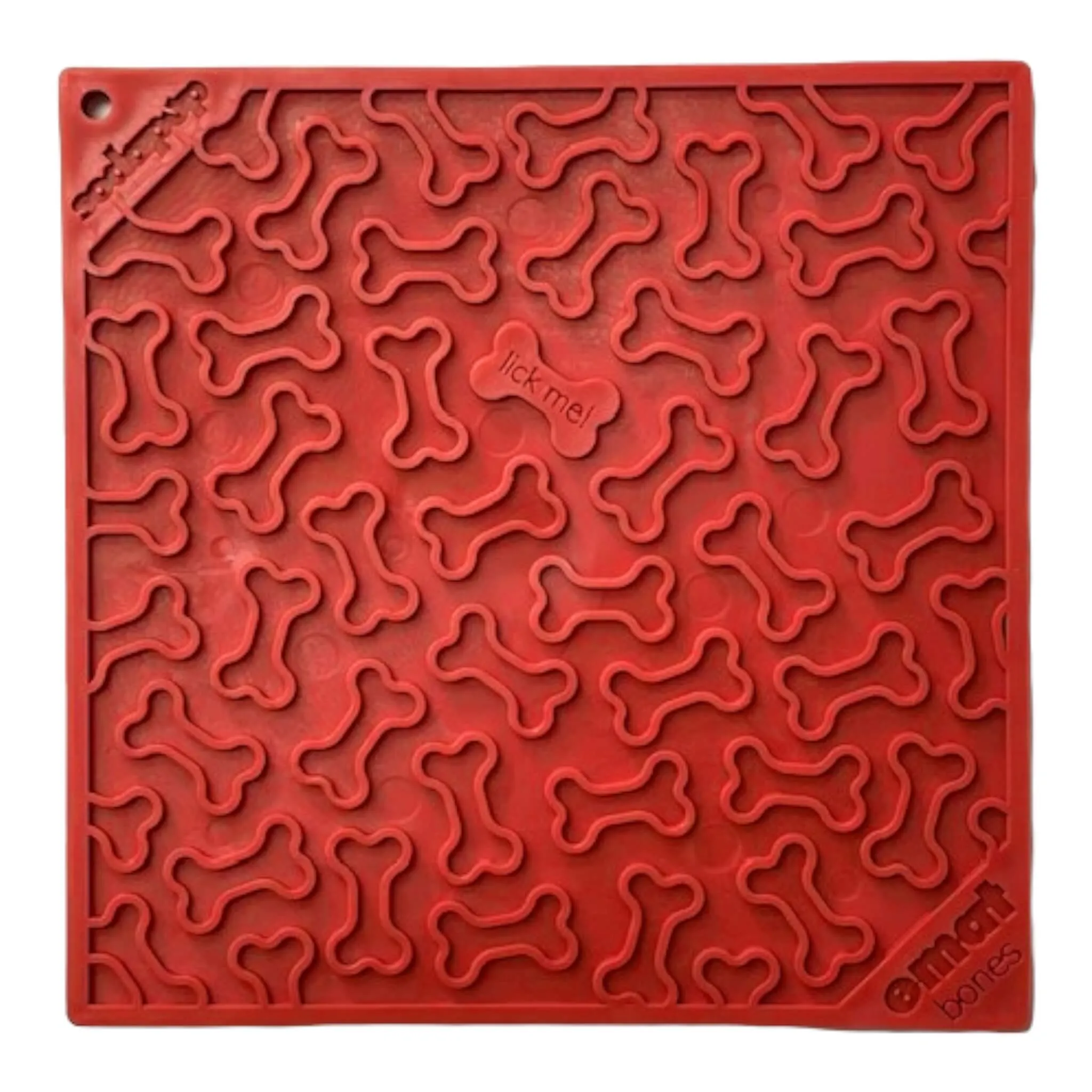 Red Bones Enrichment Licking Mat for Dogs