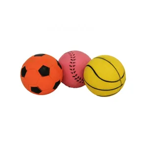 Rosewood | Dog Toy | Set of 3 Rubber Sports Balls